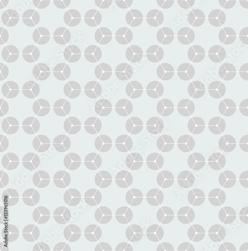 Chemistry seamless pattern, hexagonal design molecule structure on gray, scientific or medical DNA research. Medicine, science and technology concept. Geometric abstract background