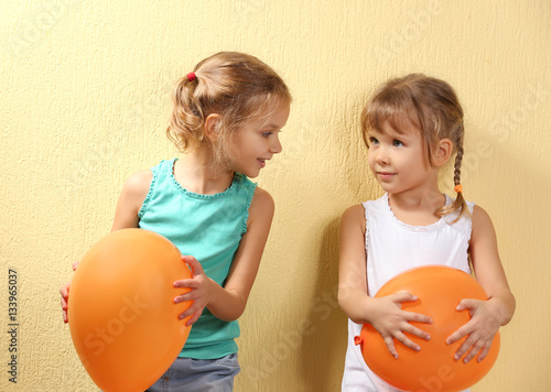 Adorable little girls with ...