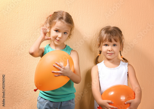 Adorable little girls with ...
