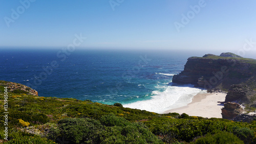 The beach at Cape of good hope in South Africa
