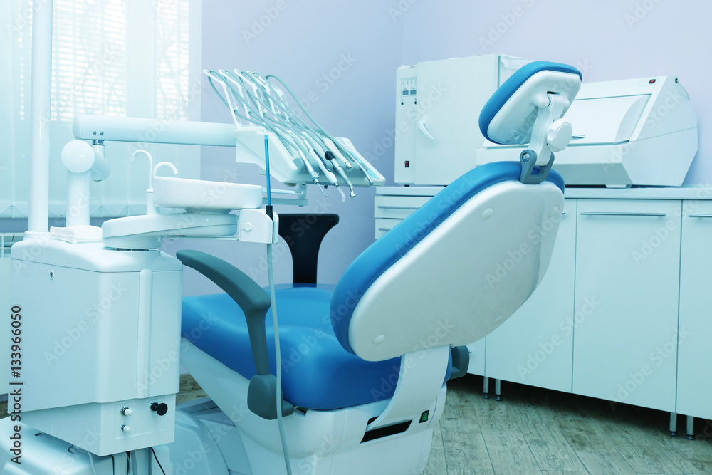 Interior of dental room in modern clinic Interior of dental room in modern clinic