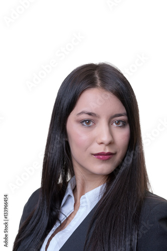 business woman looking at camera