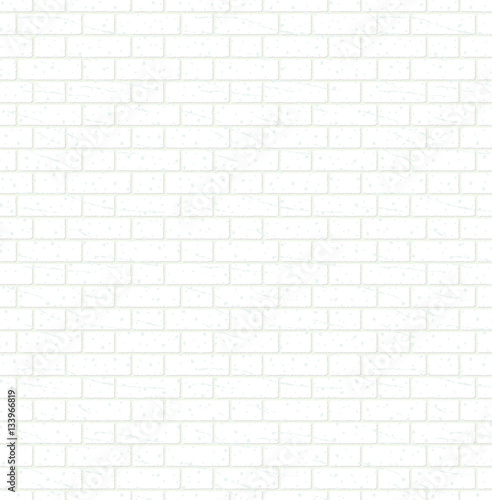 White bricks wall seamless pattern