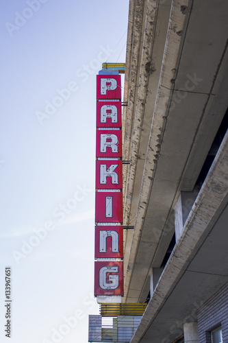 Parking sign