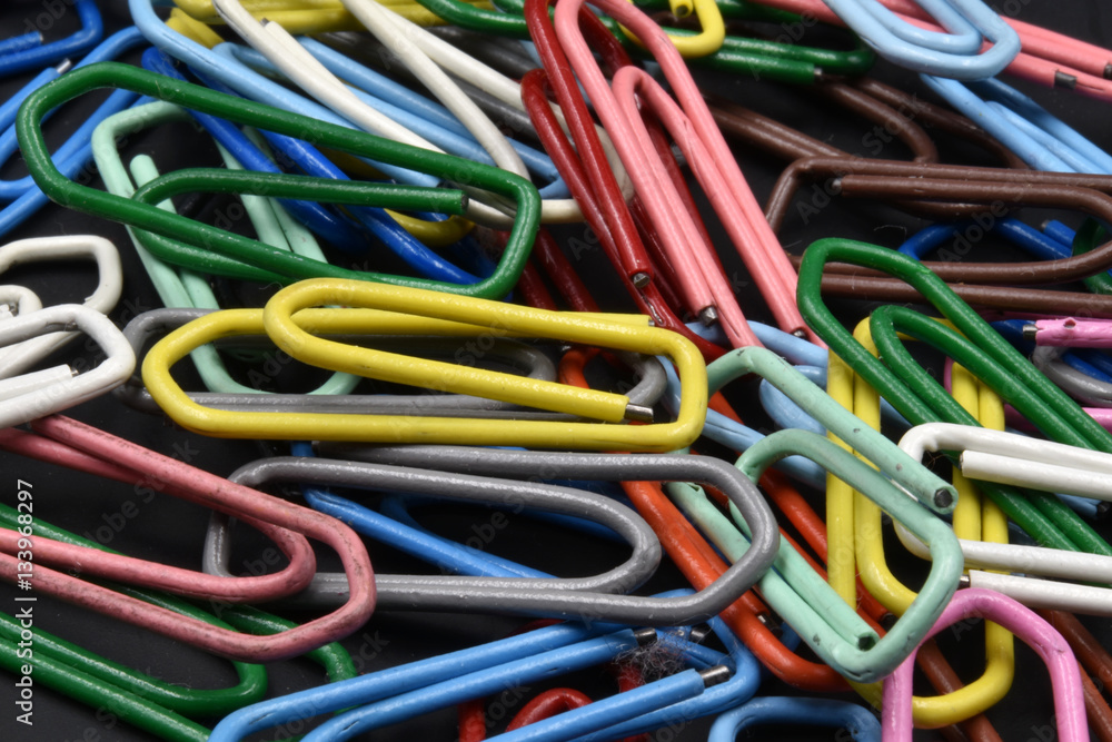 Colorful paper clips Colorful paper clips