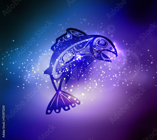 Native fish Vector