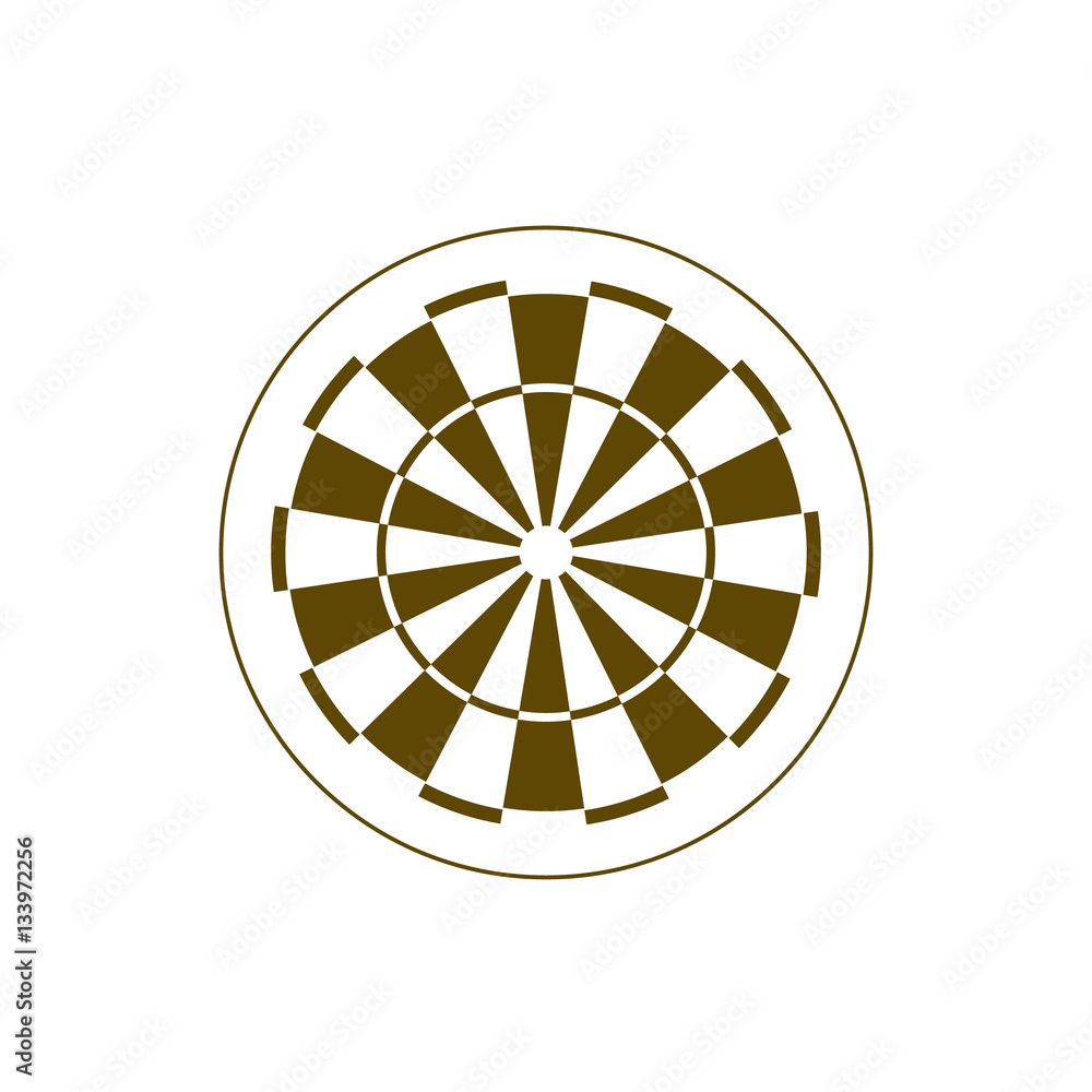 Dart board symbol icon Dart board symbol icon