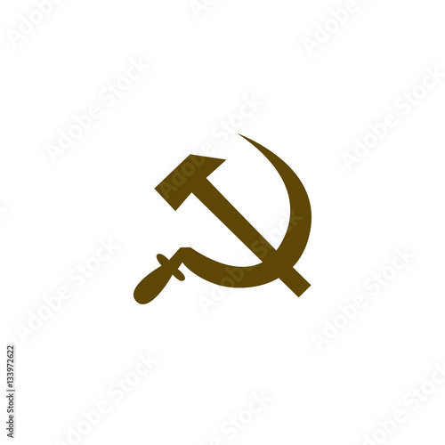 Hammer and sickle vector illustration