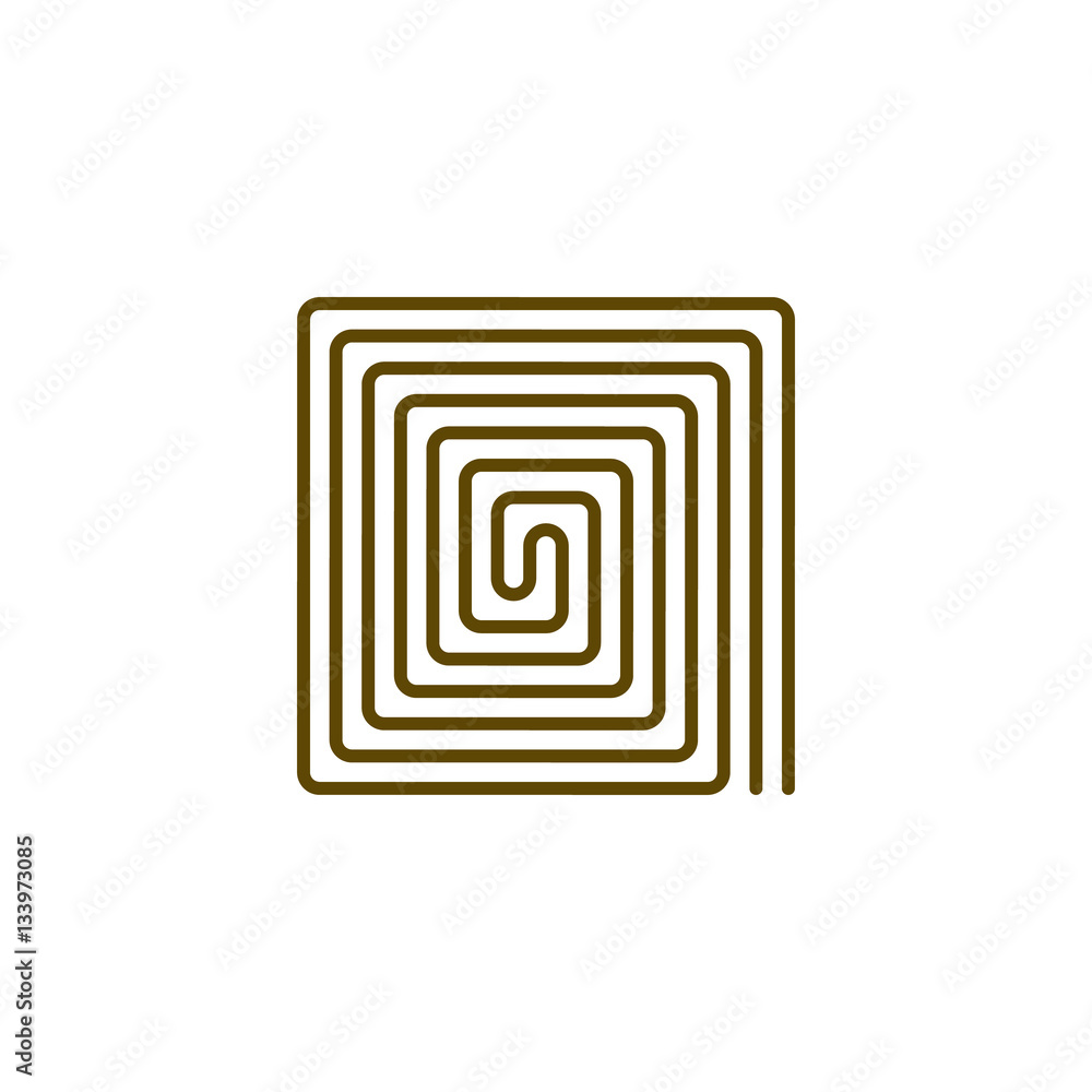 Flat paper cut style icon of floor heating Flat paper cut style icon of floor heating