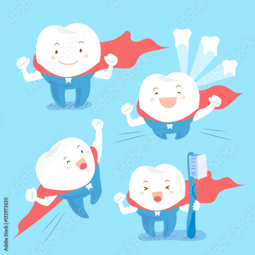  super cartoon tooth take brush