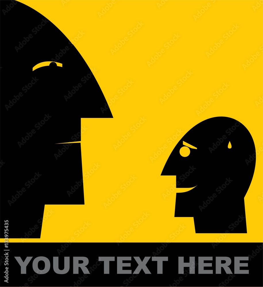 superior and inferior.simple flat design of superior and inferior ...