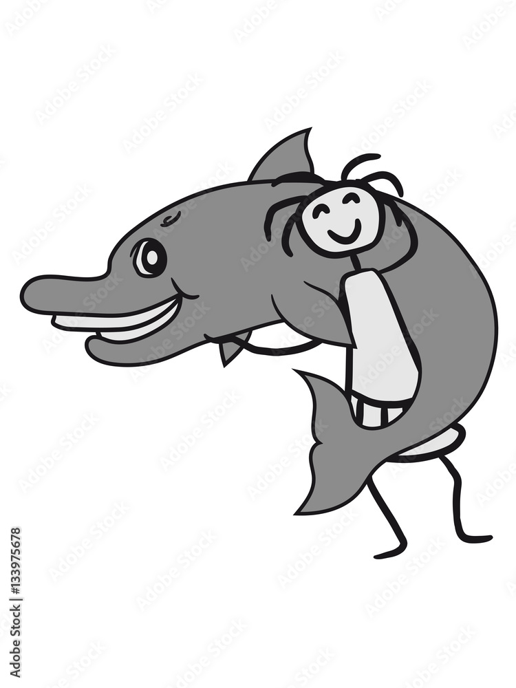 Girl child hugging friends 2 team cuddling love pet small delfin cute cute comic cartoon grin smile funny Girl child hugging friends 2 team cuddling love pet small delfin cute cute comic cartoon grin smile funny