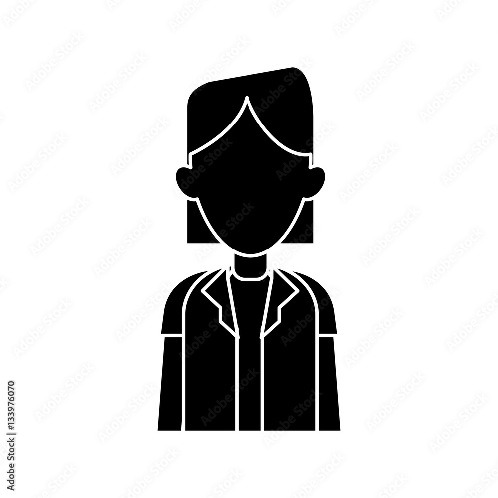 silhouette woman doctor occupational medical work vector illustration eps 10 silhouette woman doctor occupational medical work vector illustration eps 10