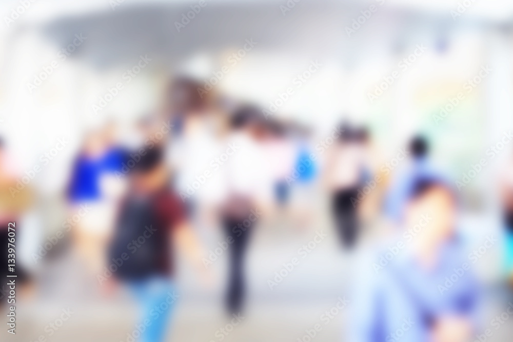 Blur people walking on street. Blur people walking on street.
