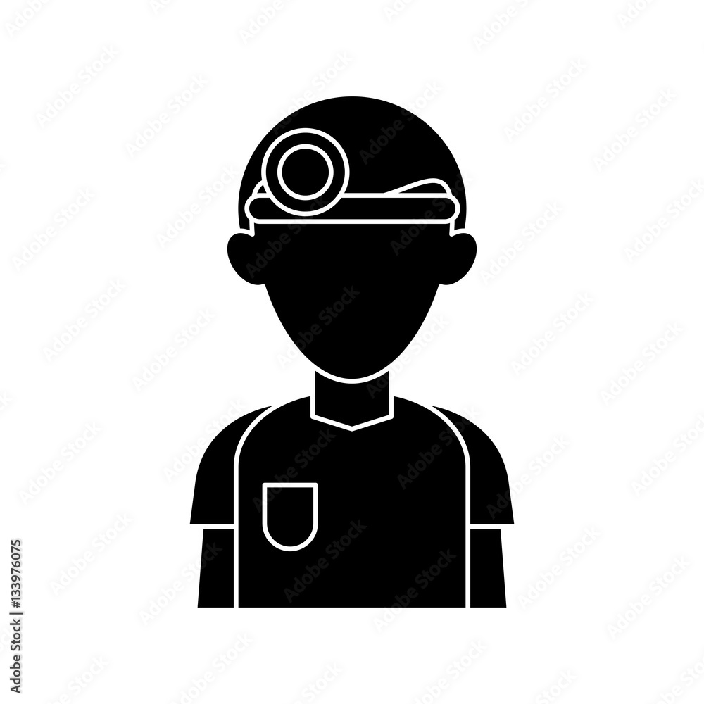 silhouette doctor with head mirror and uniform surgeon vector illustration eps 10 silhouette doctor with head mirror and uniform surgeon vector illustration eps 10