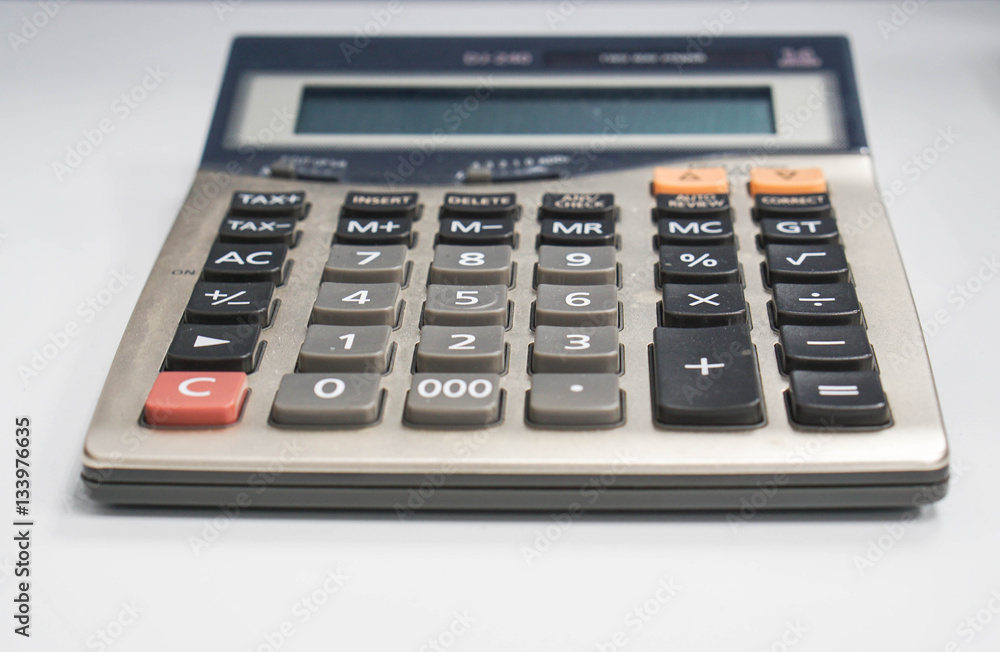close up calculator with selective focus close up calculator with selective focus