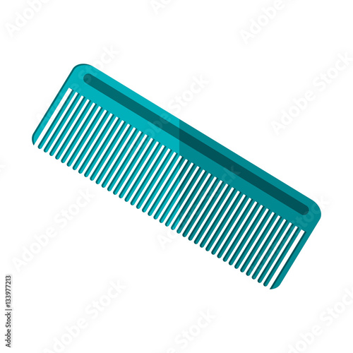 hair comb icon over white background. colorful design. vector illustration