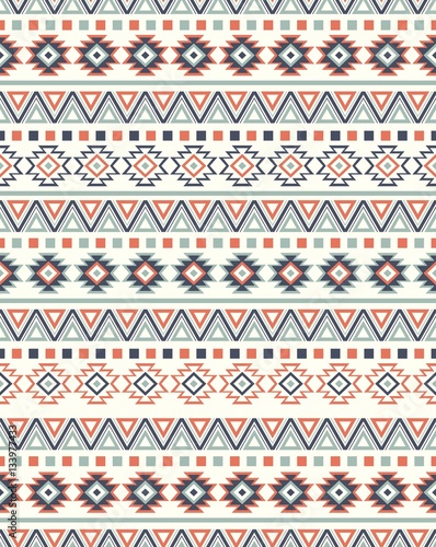 Seamless Ethnic pattern textures. Navajo geometric print. Rustic decorative ornament. Abstract geometric pattern. Native American pattern. Ornament for the design of clothing