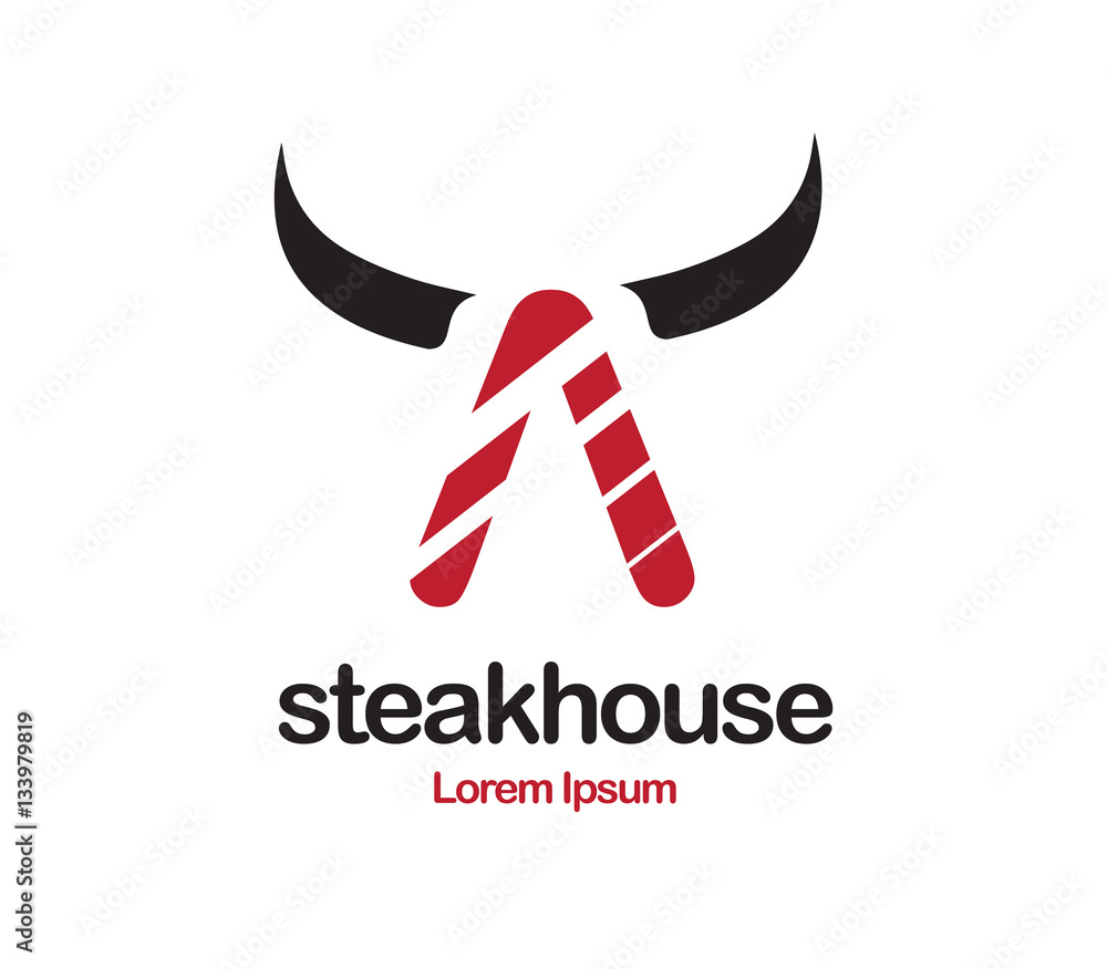 Obraz premium Steakhouse Logo Design