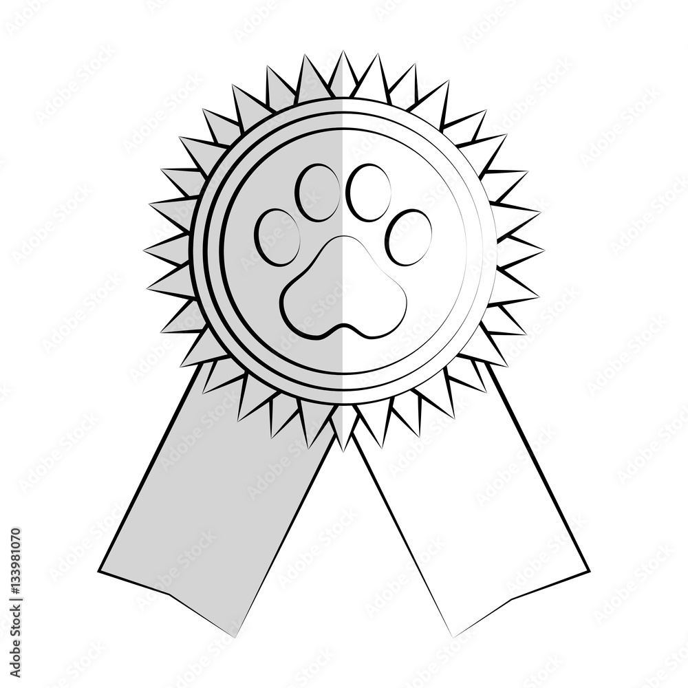 pet-competition-medal-icon-over-white-background-vector-illustration