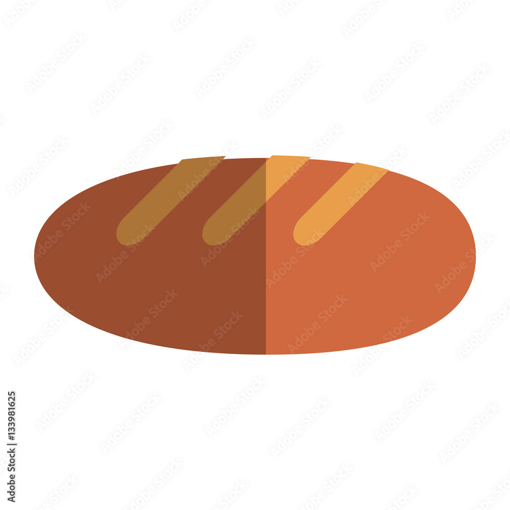 bread icon over white background. bakery products concept. colorful design. vector illustration bread icon over white background. bakery products concept. colorful design. vector illustration