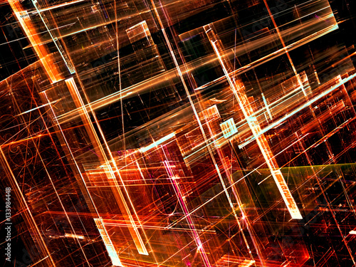 Glass walls - abstract digitally generated image