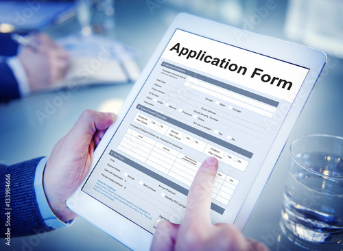 Application Form Information Employment Concept