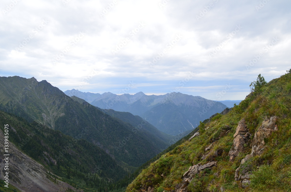 The harsh and majestic Sayan mountains. The harsh and majestic Sayan mountains.