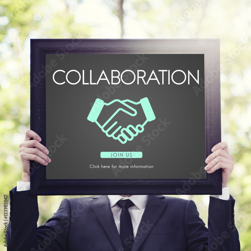 Business Organization Handshake Graphics Concept