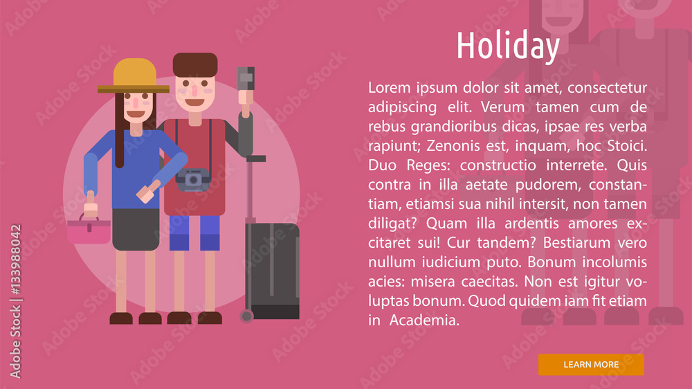 Obraz premium Holiday Conceptual Banner