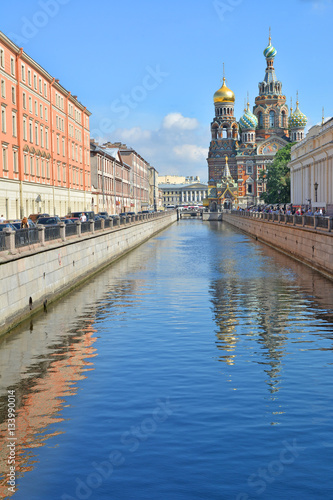 Petersburg. View of the Griboedov channel