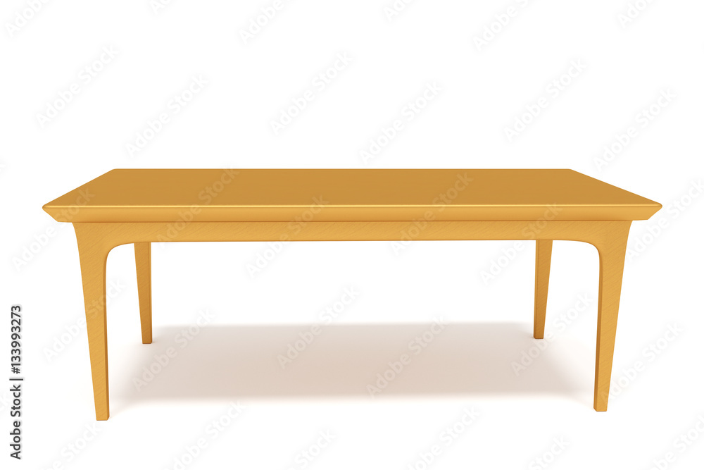 Table made of solid wood, 3d illustration Table made of solid wood, 3d illustration