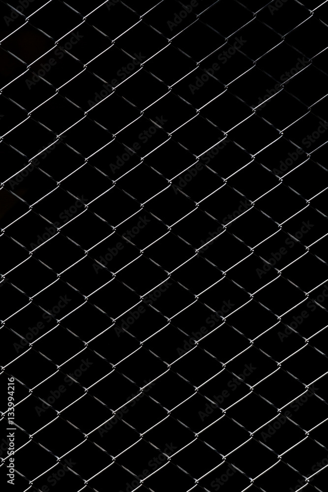 Real Steel Netting isolated on black background
Real Steel Netting isolated on black background