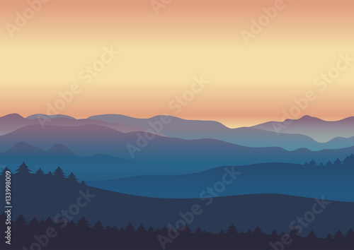 nature landscape twilight background photo