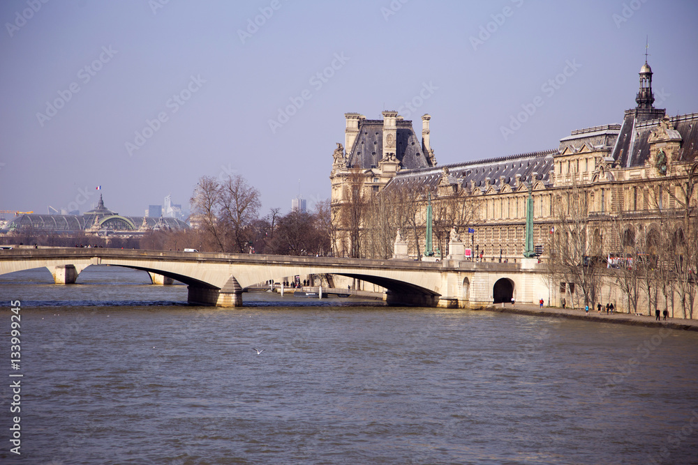 Fototapeta premium Seine river in Paris, France