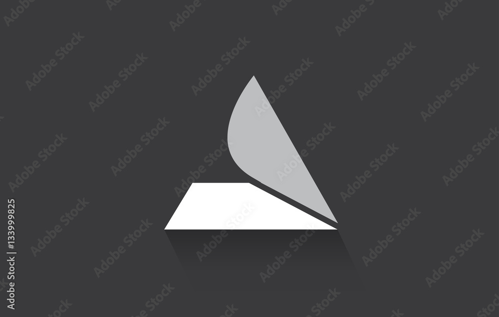 Alphabet letter A long shadow logo icon design Alphabet letter A long shadow logo icon design