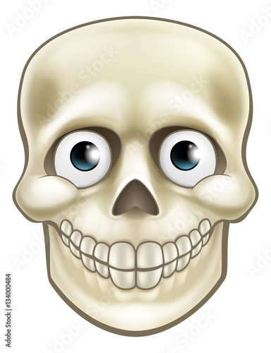 Cartoon Halloween Skull Skeleton Character