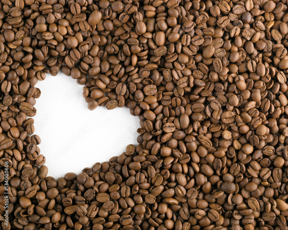 Roasted coffee beans background Roasted coffee beans background