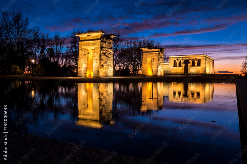 Obraz premium Hora azul en Debod