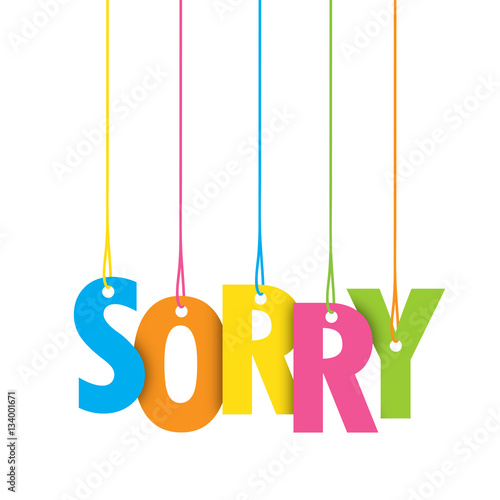 SORRY Vector Letters icon