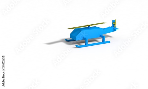 Helicopter model for kids with contrast colors