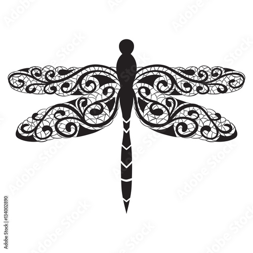 Vector dragonfly icon