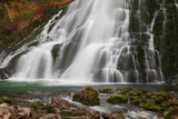 Beautiful Golling waterfall and near Golling and Salzach medieva