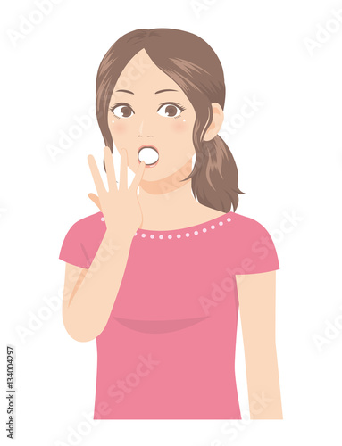 女性の表情 驚き