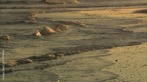 waves on corpus christy mustang island texas beach 