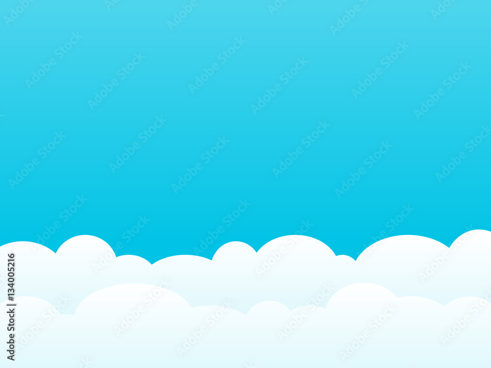 Fototapeta Clouds background vector illustration