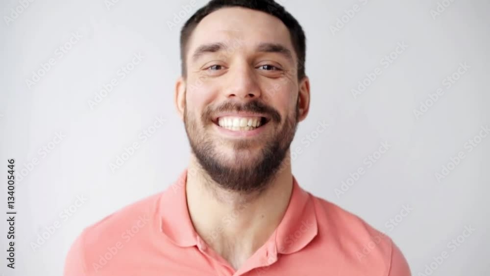 happy smiling man with beard happy smiling man with beard