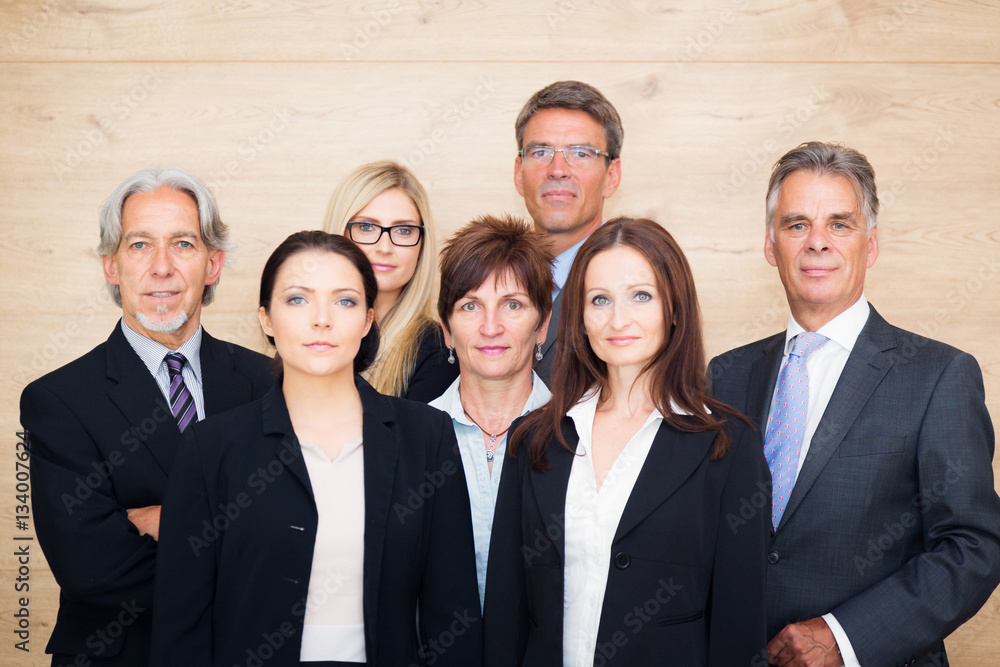 Business Team Posing For A Group Shot Business Team Posing For A Group Shot