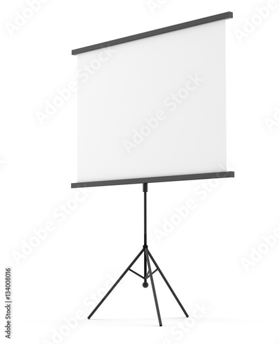 Blank portable projection screen