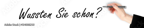 Wussten Sie schon? Banner